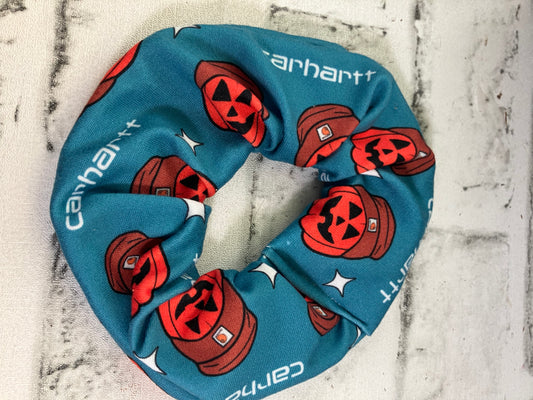 Pumpkin workwear scrunchies