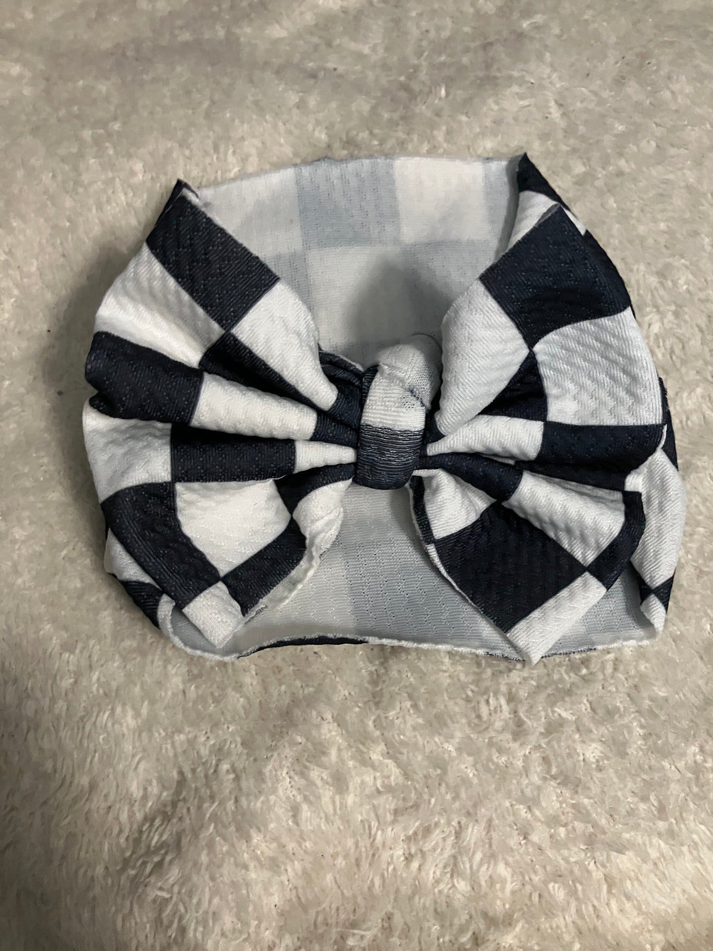 Checkered racing newborn wrap