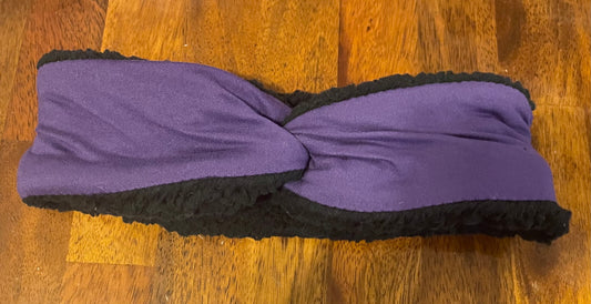 Purple ear warmer adult