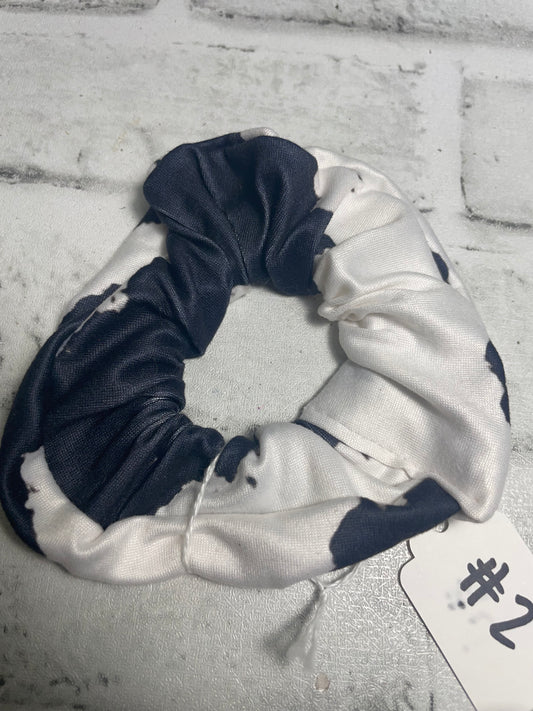 Black cow scrunchies