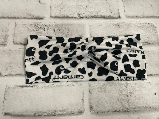 Cow workwear adult headbands💚