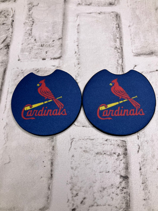 Cardinals car coasters
