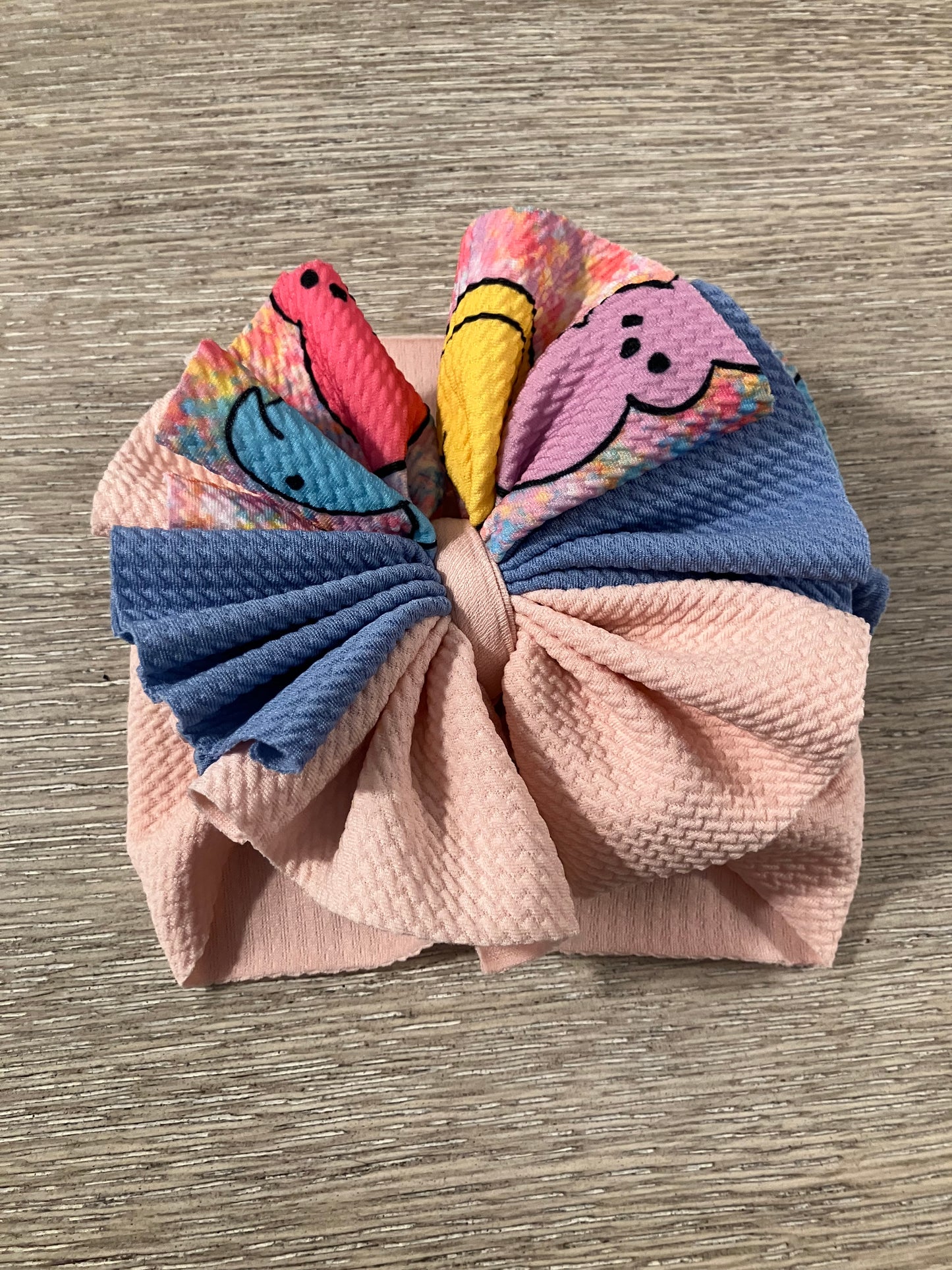 Peeps pink messy wrap newborn