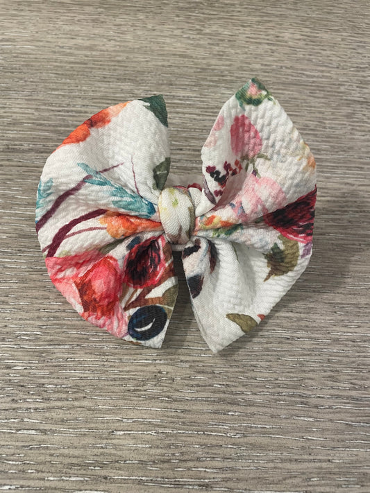 Flower clip bow🧡