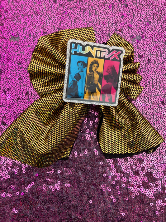 Gold huntrix sailor bows