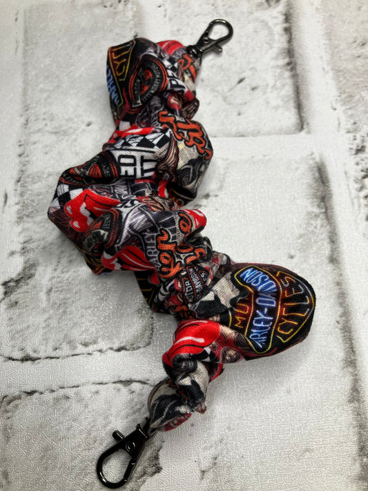 Motorcycle scrunchie phone holder