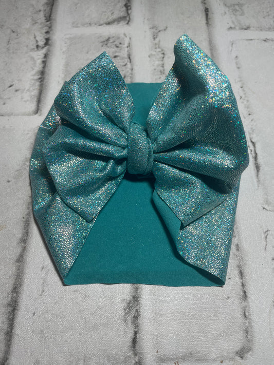 Teal sparkle toddler wrap