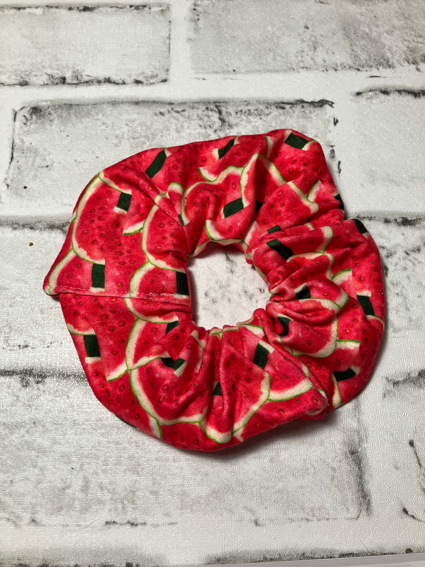 Watermelon scrunchie