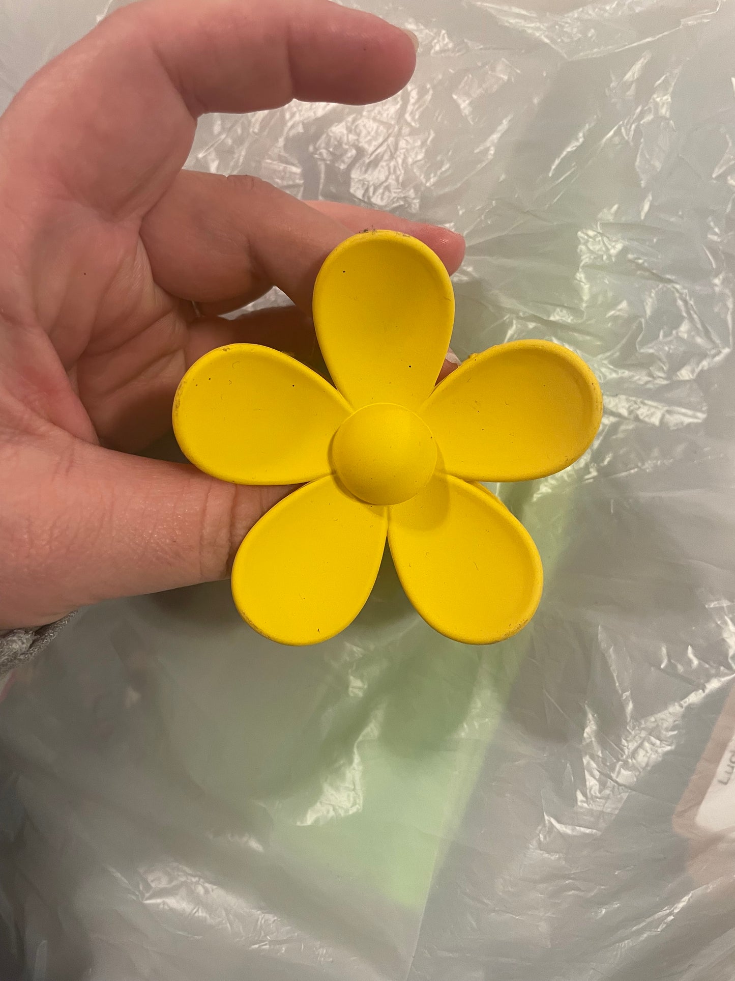 Yellow flower clip