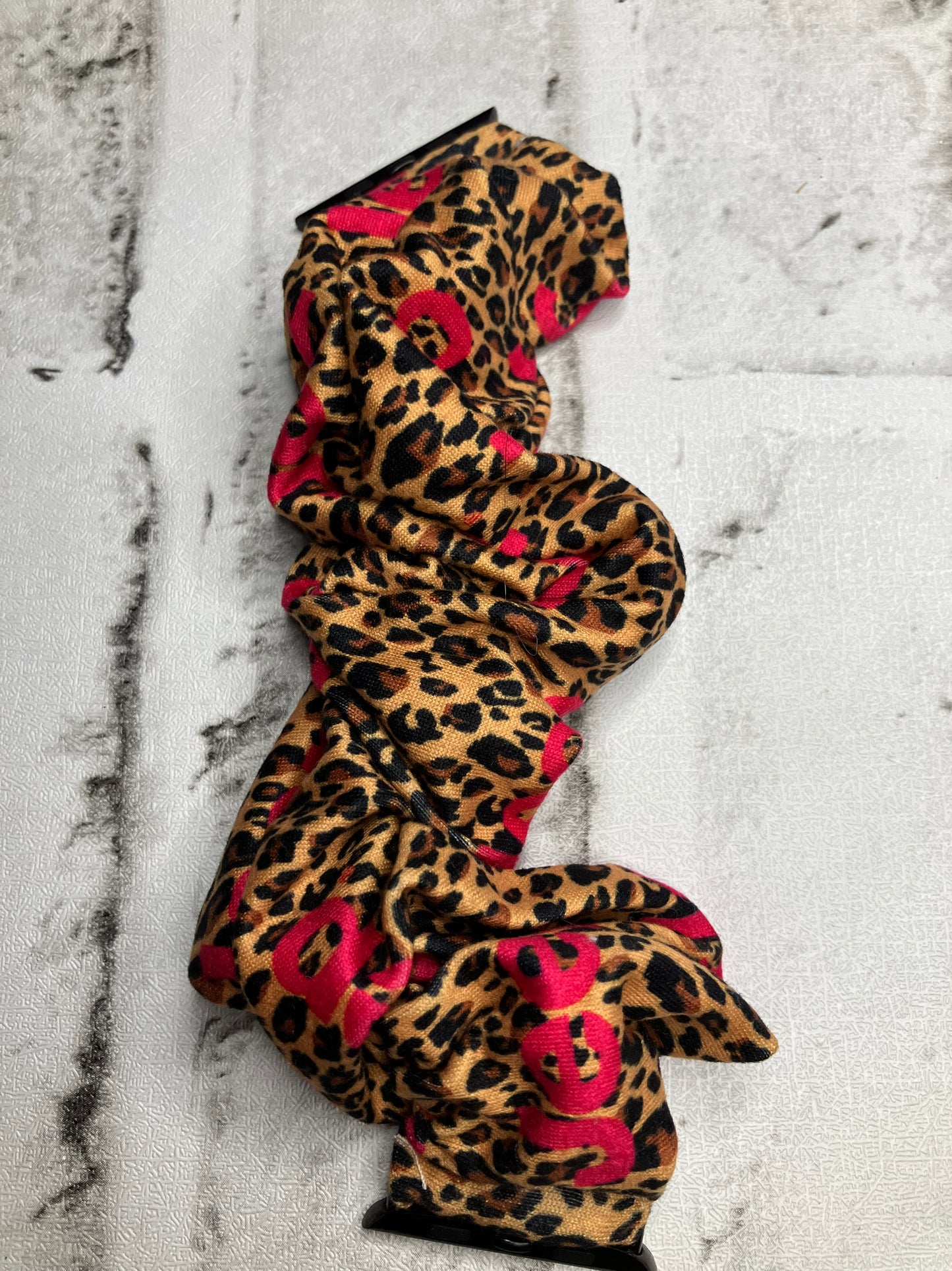 Leopard off-road 42/44/45mm scrunchie apple watch bands