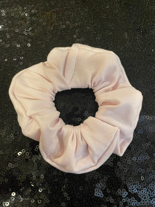 Pink glitter scrunchies