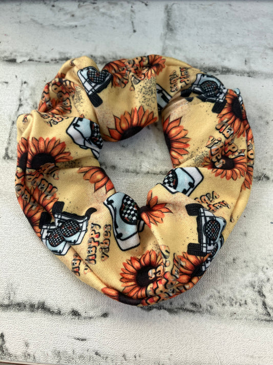 Sunflower off-road scrunchies