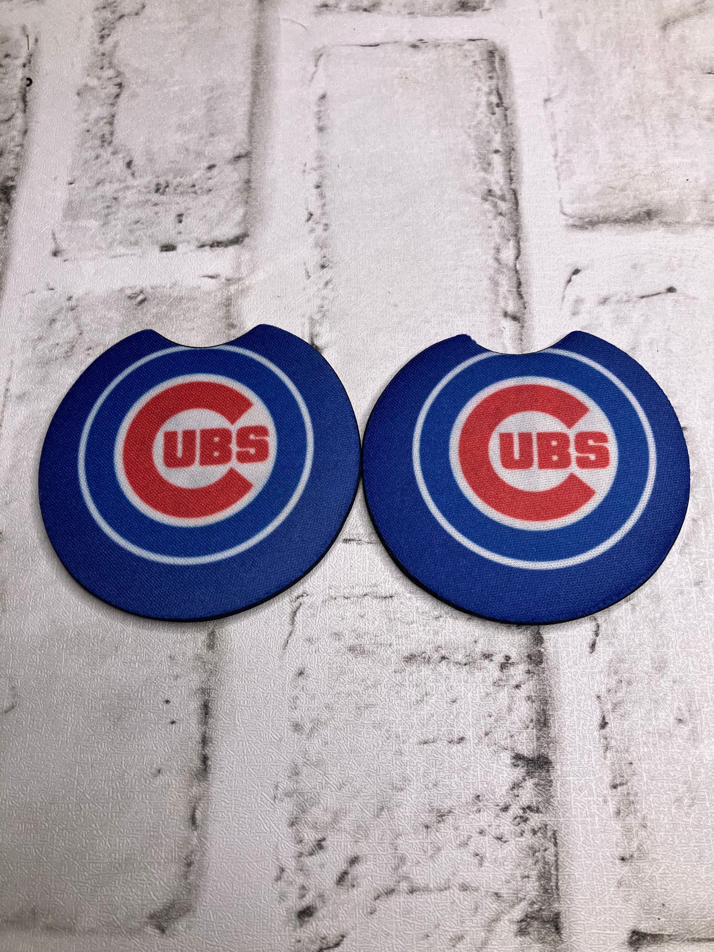 Cubs car coasters
