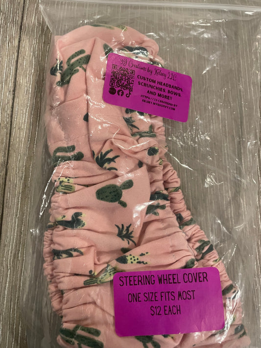 Cactus steering wheel cover