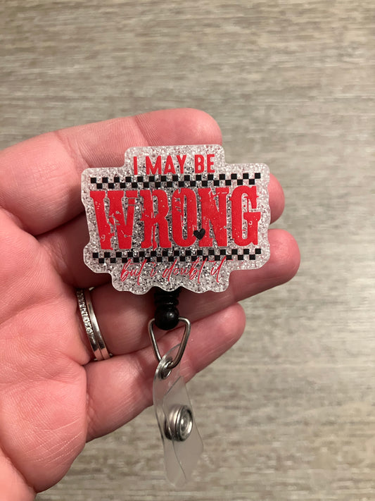 I may be wrong but I doubt it badge reel