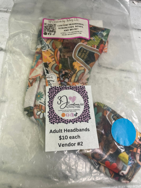 Bell bottom country adult headband