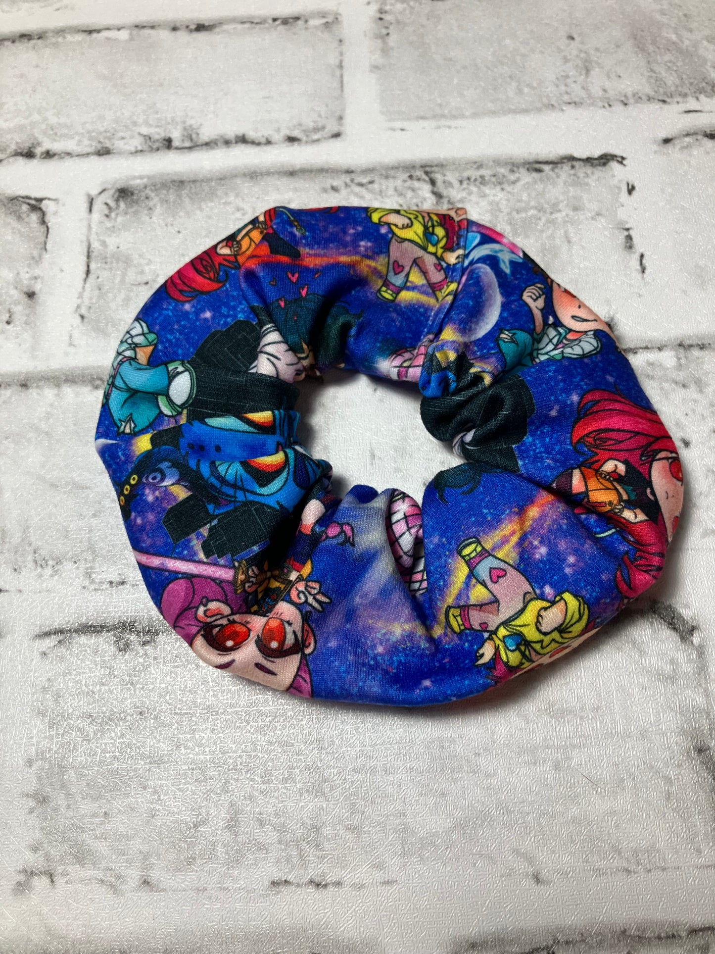 K pop blue scrunchies