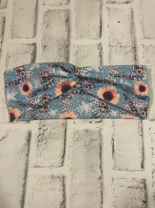 Sunflower workwear child headbands💚