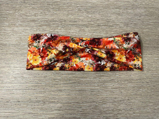 Fall floral adult gently used headbands