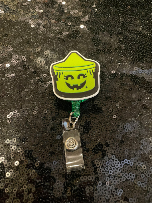 Pumpkin boo basket green badge reels