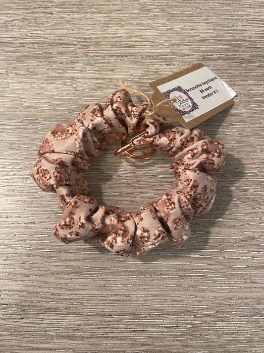 Rose gold Scrunchie keychain