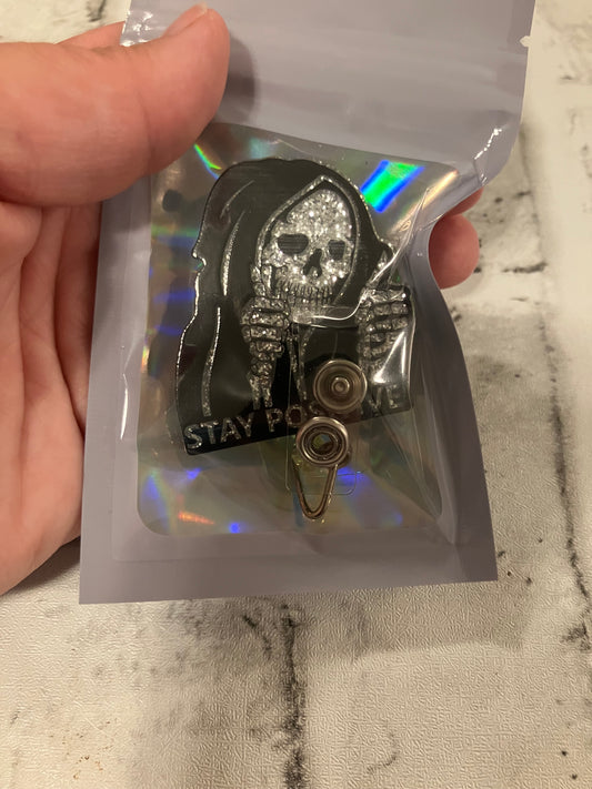 Stay positive badge reel