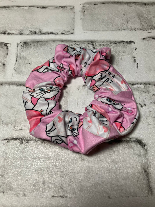 Pink cat scrunchies