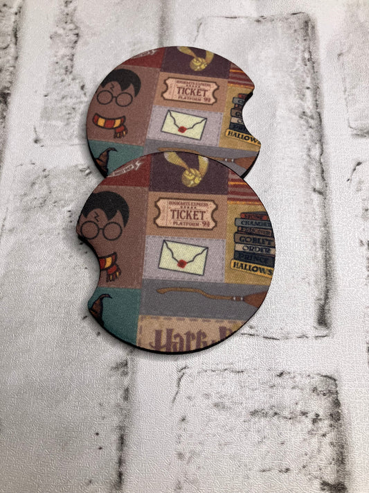 Wizard car coasters