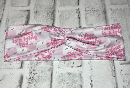 Your anxiety is a lying hoe headbands child 💚