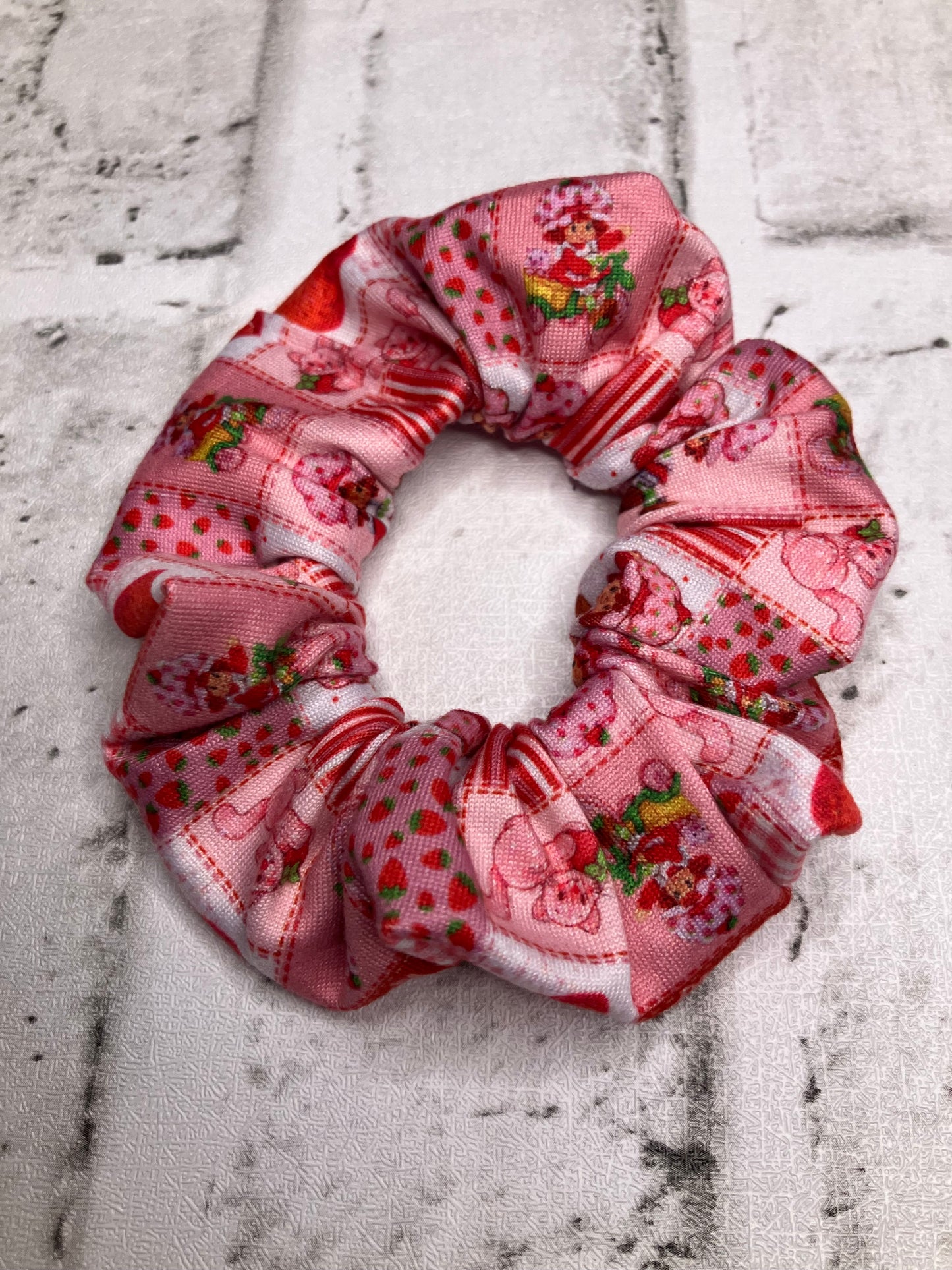 Strawberry girl scrunchies