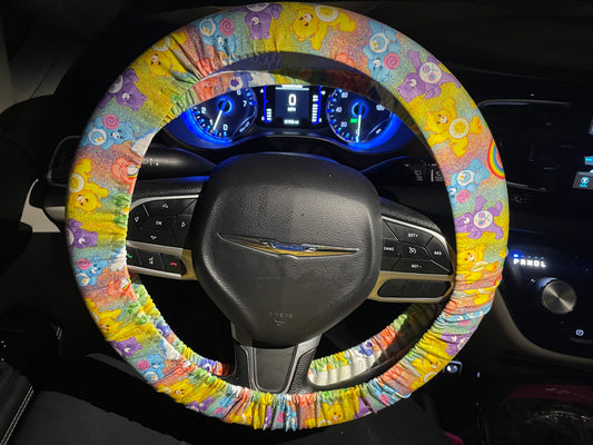 Bears that care steering wheel cover