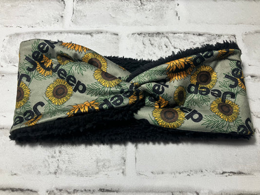 Sunflower off-road adult ear warmer