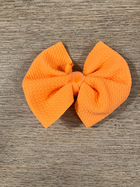 Orange clip bow