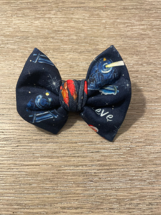 Polar express clip bow🧡