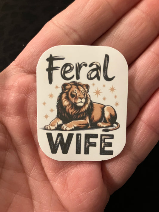 Feral wife stickers