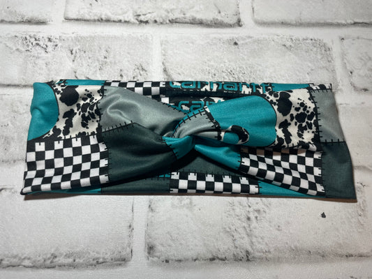 Workwear checkered teal child💚