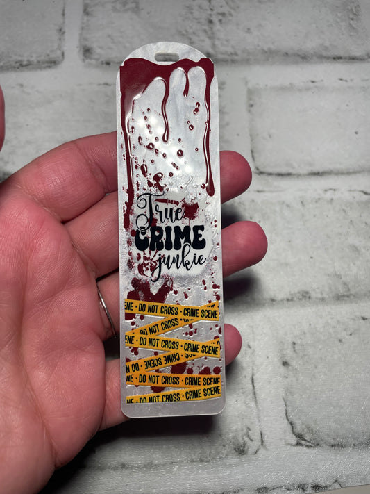 True crime junkie bookmark
