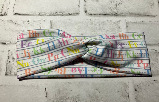 Alphabet adult headbands