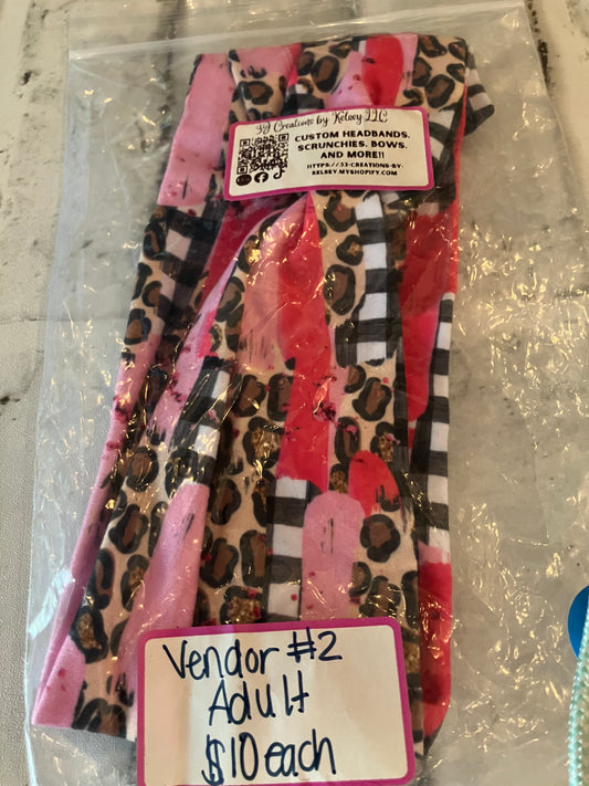 Pink leopard brushstrokes adult
