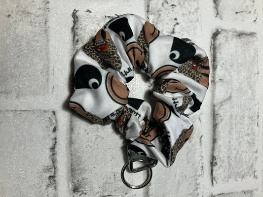 Smiley workwear scrunchies keychain