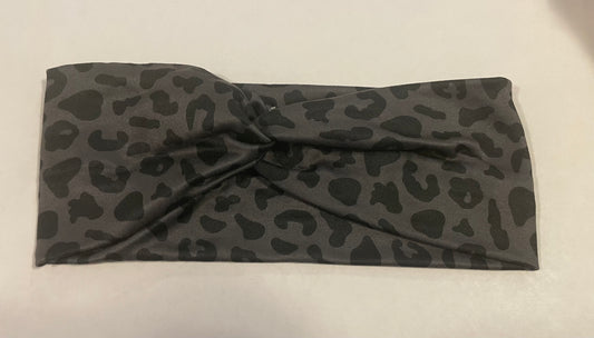 Black leopard child headbands💚