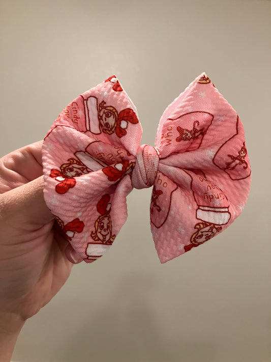 Cindy Lou who clip bow