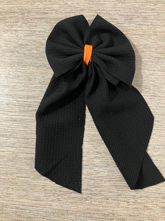 Black with orange sailor bows