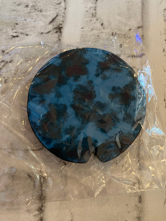 Blue smoke car coasters