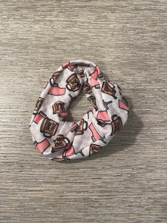 Tumbler spare change Scrunchie keychain🧡