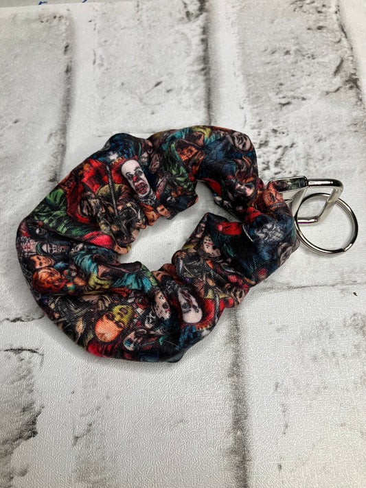 Horror friends scrunchies keychain