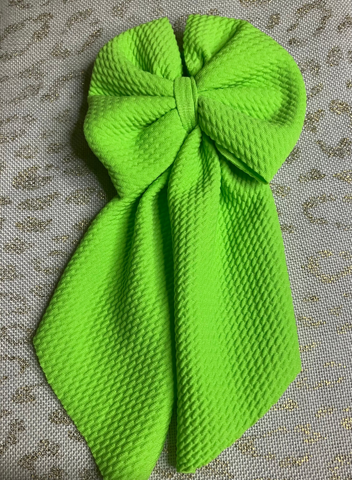 Lime green sailor bow