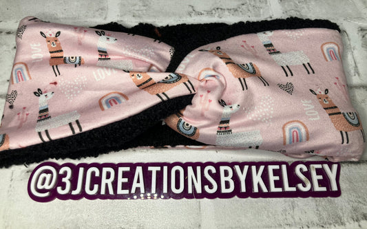 Llamas child ear warmers🪩