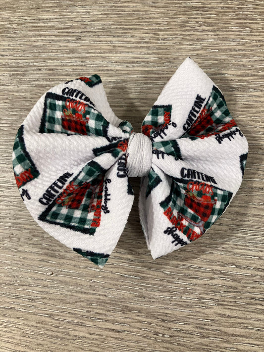 Caffeine and Black Friday clip bows