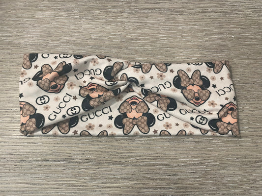 High end mouse girl child headbands💚